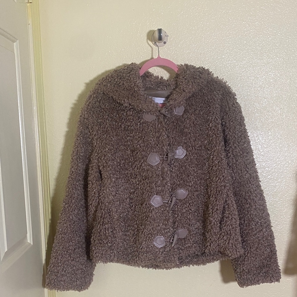 NWOT Galita Women's Cozy Brown Teddy Jacket, Size L